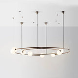 lustre postmoderne créatif minimaliste éclairage anneau rond design élégant