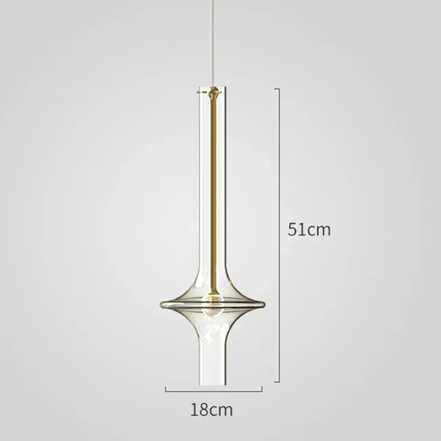 suspension en verre design nordique moderne pour décoration intérieure