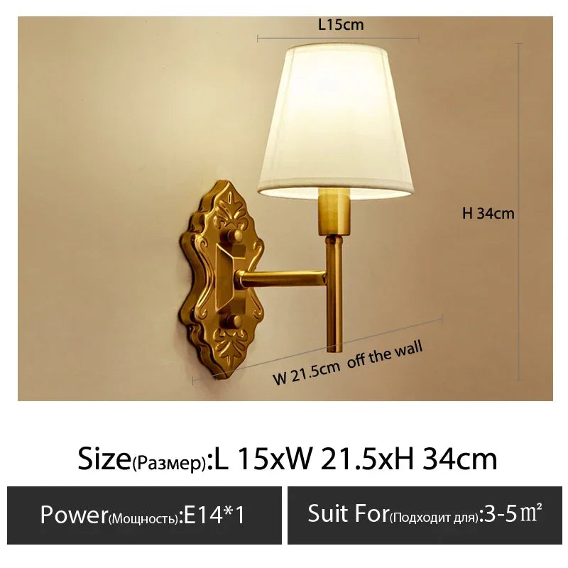 applique murale led simple style européen pour hôtel villa