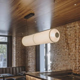 suspension cylindrique en tissu pour décoration intérieure élégante