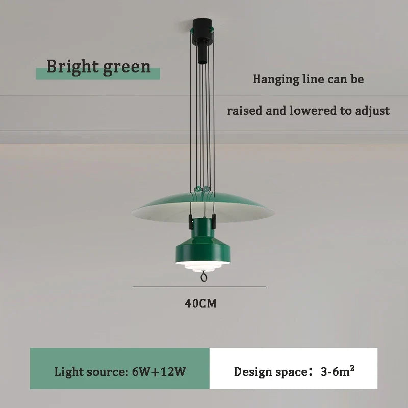 lustre suspendu nordique réglable pour intérieur élégant