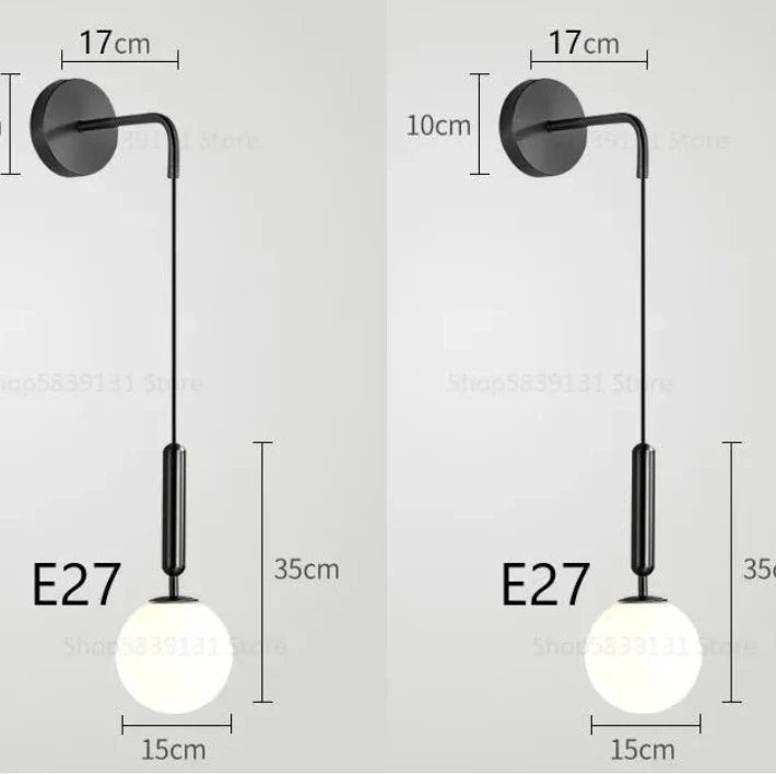 applique murale led moderne simple style nordique décoratif luxe