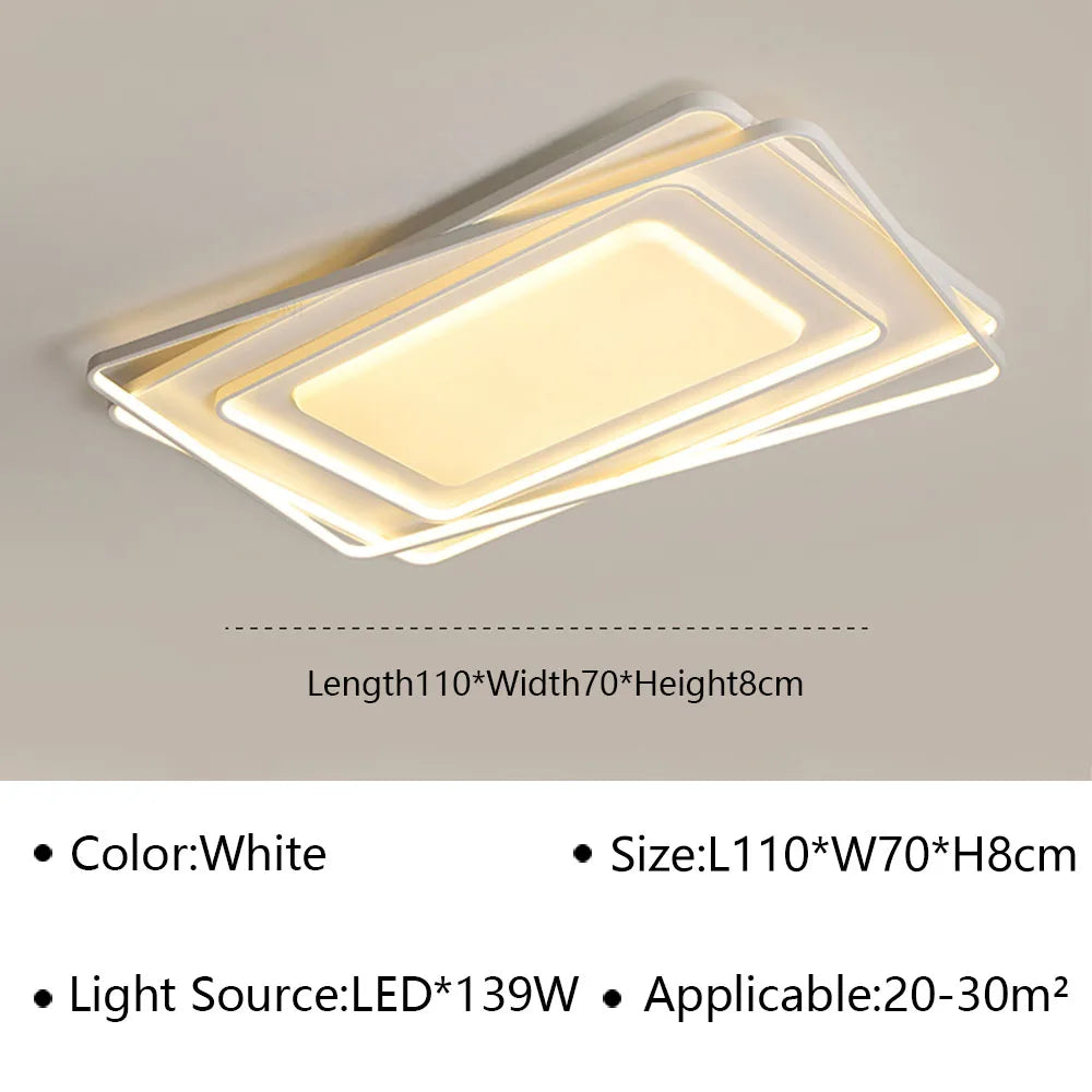 lustre led ultra mince moderne pour décoration intérieure