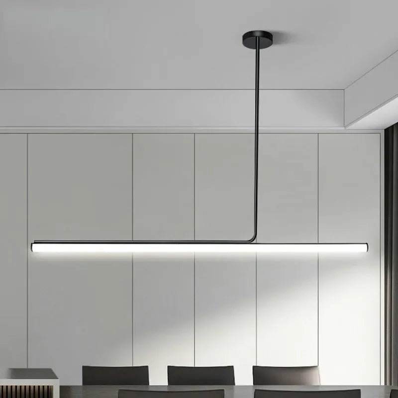 lampes suspendues led modernes longue bande décoratives d'intérieur