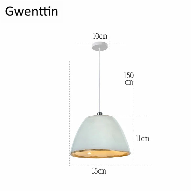 suspension en céramique moderne en forme de théière décorative