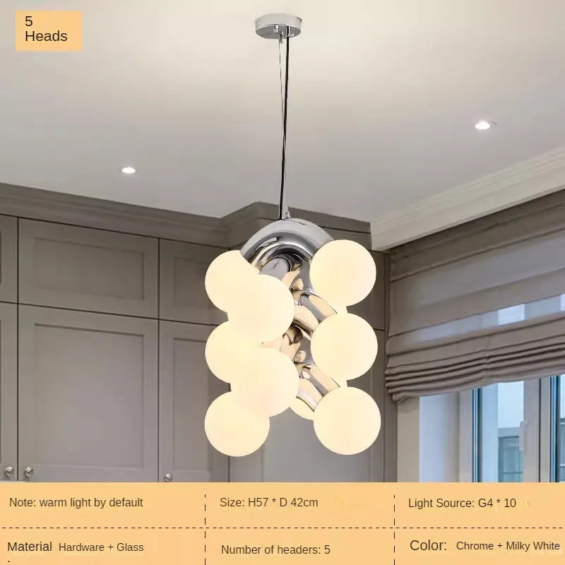 lustre minimaliste rétro créatif style grape pour intérieur