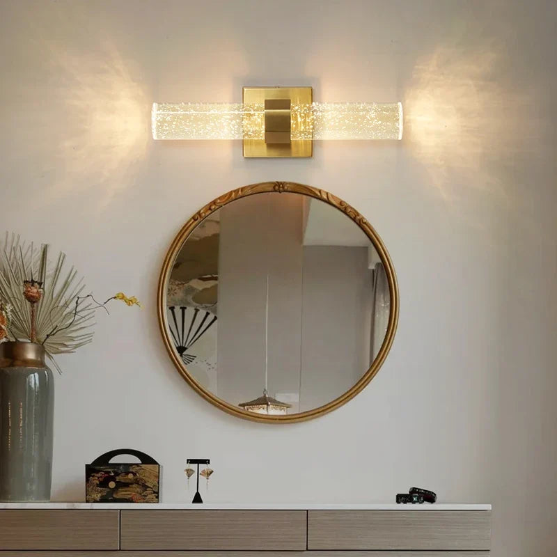Luxury Bubble Crystal Wall Lamps Up And Dwon Modern Bedside Wall Light for Living Room Aisle Hotel Entarnce Lighting AC110V 220V