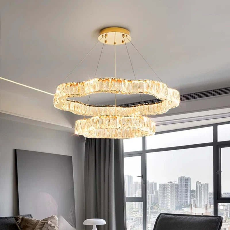 home decorationPendant lights, luxury crystal living room chandelier, bedroom Pendant lamp, ceiling light, indoor lighting