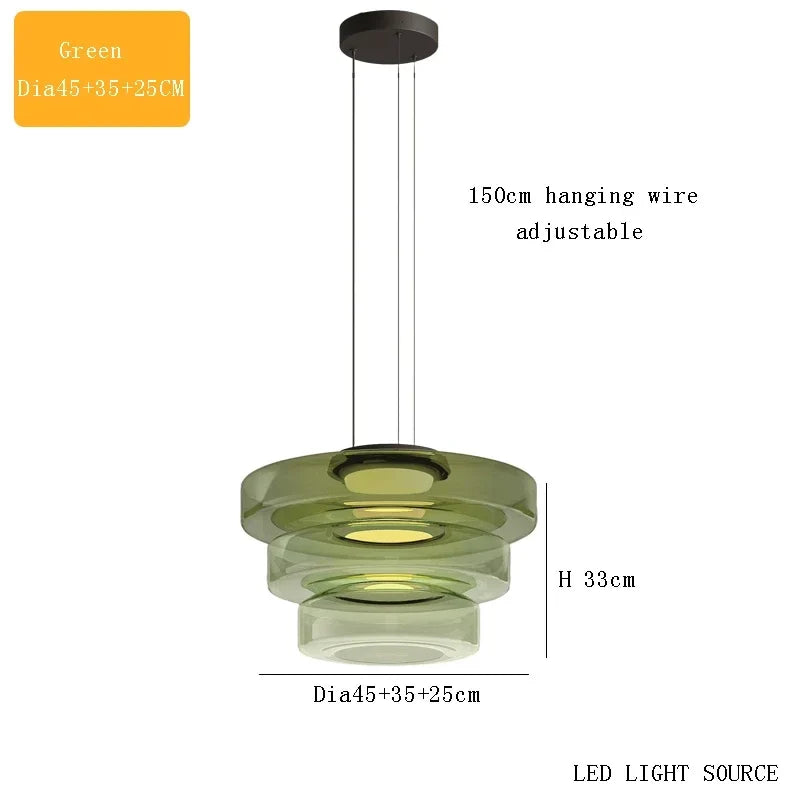 suspension design danois bohème abat-jour en verre pour tables basses