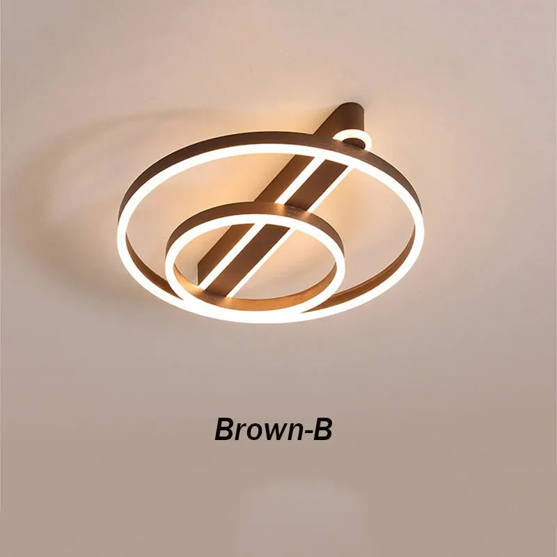 plafonnier led simple acrylique circulaire style nordique