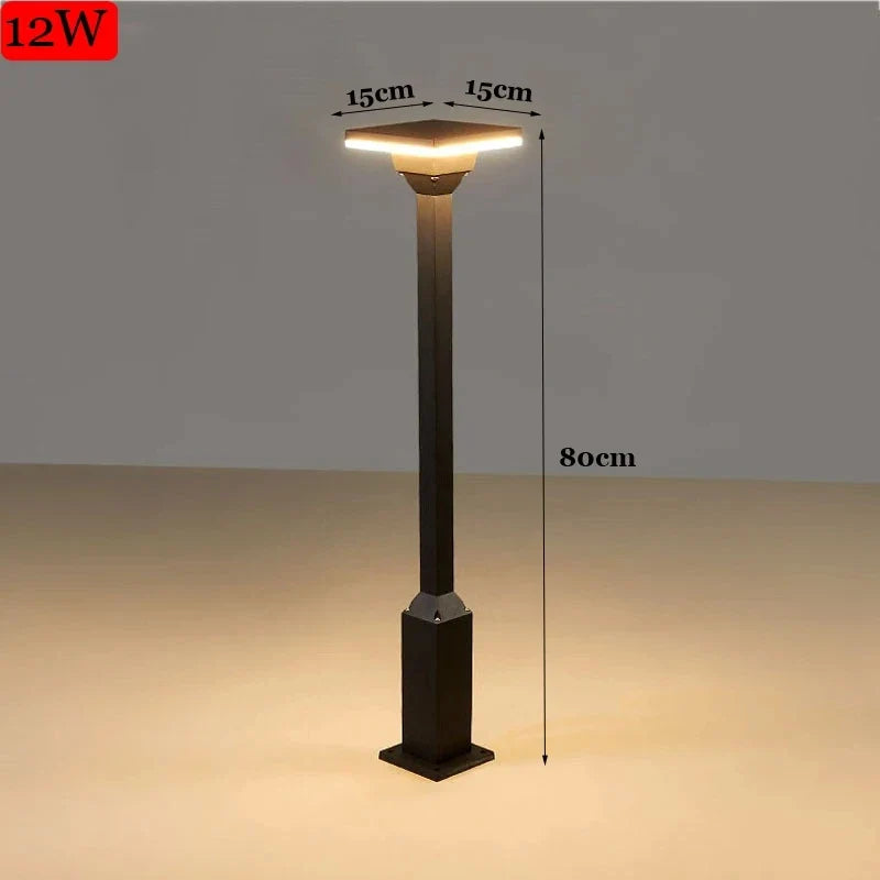 lampe extérieure moderne étanche pour jardin et parc