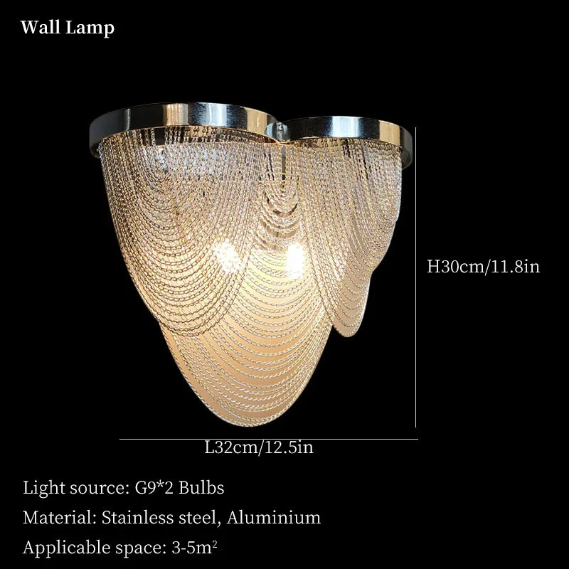lustre moderne artistique pour décoration intérieure luxueuse