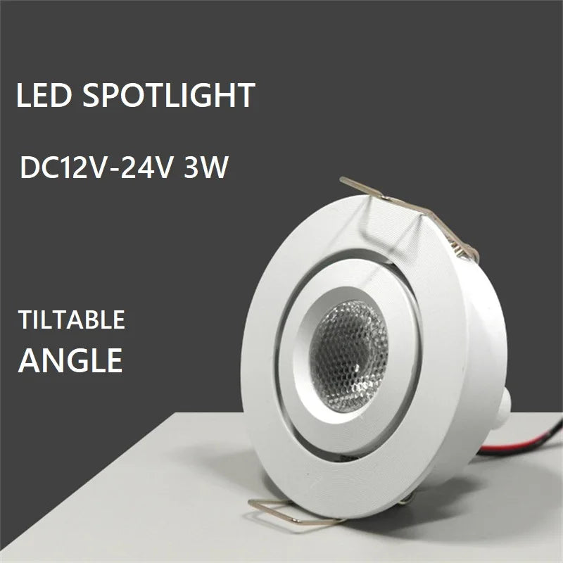 spot led encastrable inclinable réglable en hauteur pour intérieur