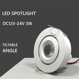 spot led encastrable inclinable réglable en hauteur pour intérieur