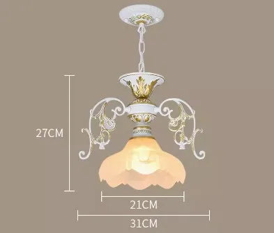 lustre rétro industriel en fer et verre créatif
