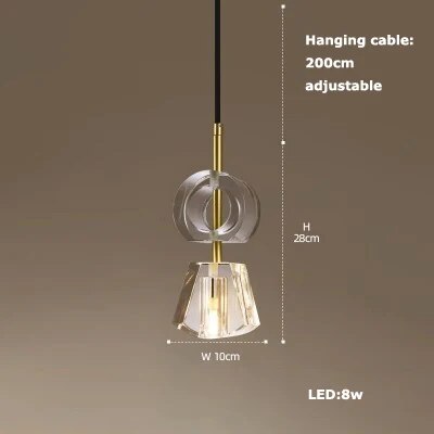 suspension luminaire cuir led verre lustre