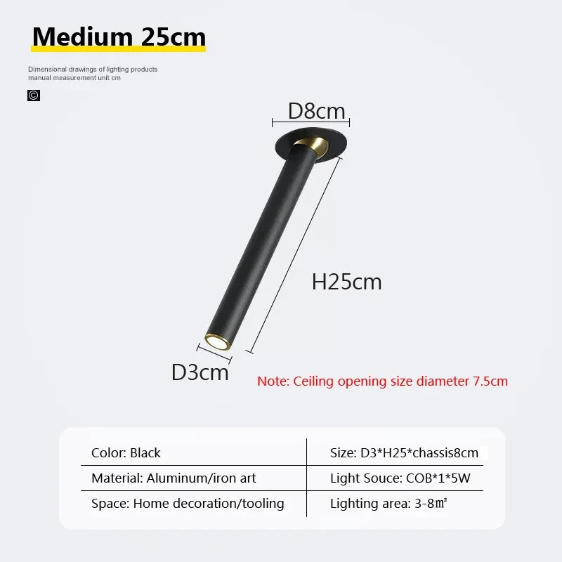 plafonnier moderne à leds rotatif pour décoration intérieure