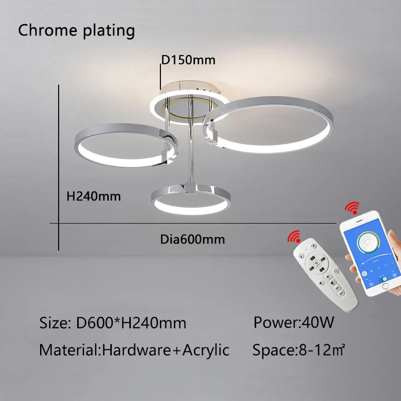 plafonnier led moderne design élégant pour intérieur lumineux