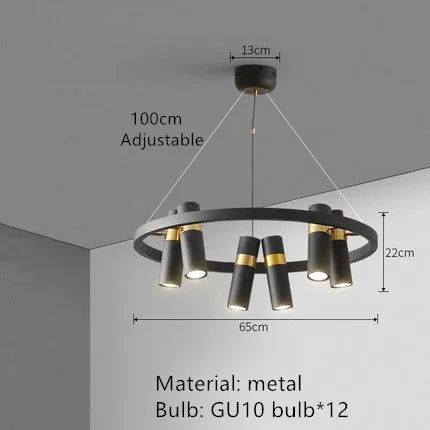 Kitchen Island Hanging Spotlight Living Room Pendant Lamp Ceiling Chandelier Suspension