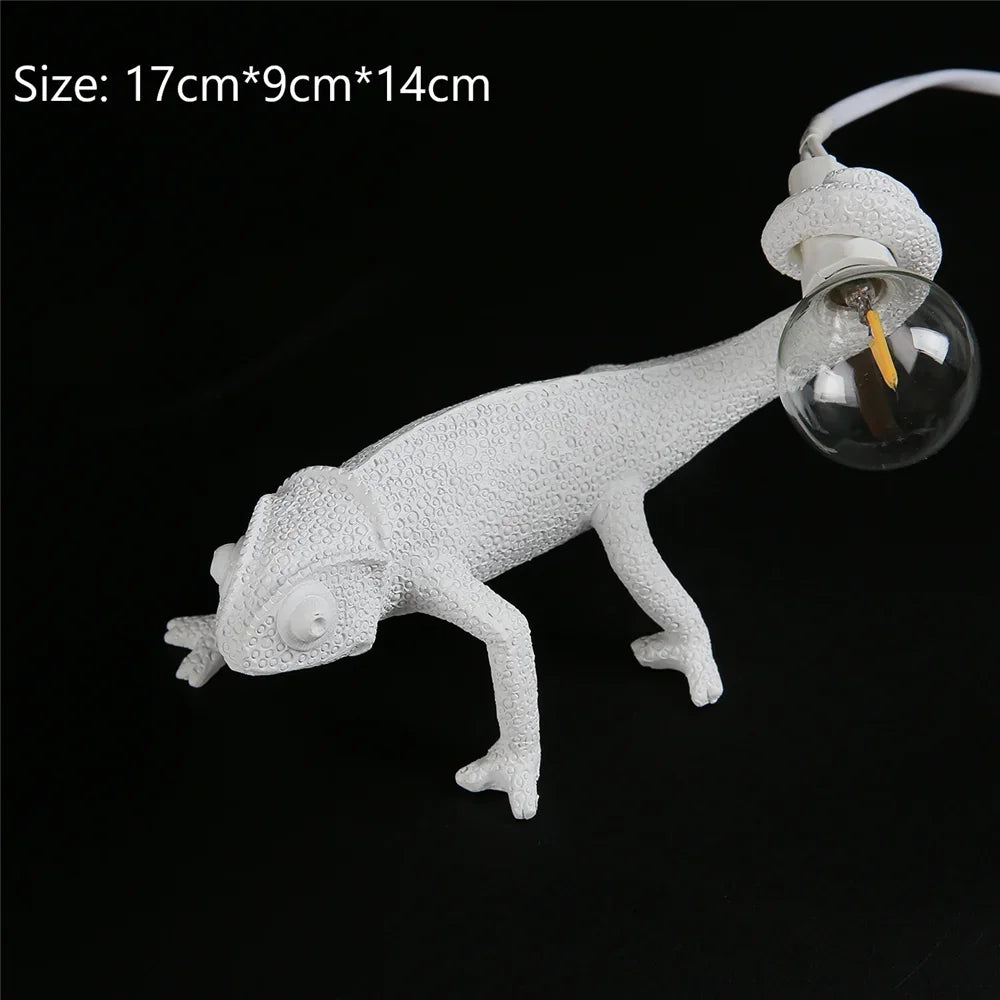 applique murale lézard mignon en résine luminaire de nuit