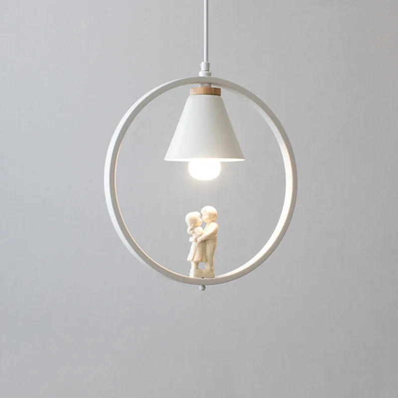 lampe à oiseaux nordique moderne en fer pour décoration intérieure