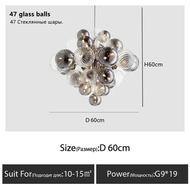 Scandinavia Designer Hanging Rod Pendant Light Ceiling Chandelier Suspension Lamp for Living Room Bedroom