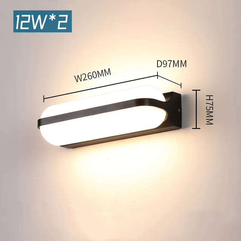 Applique murale extérieure Simple IP65 étanche applique murale externes pour jardin cour balcon couloir luminaire 85-265V