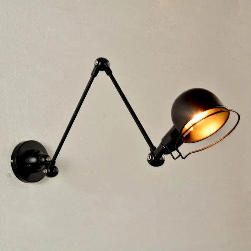 Nordique rétro réglable Joint Long bras applique créative intérieur chambre chevet бра décor à la maison fer applique murale moderne luminaria