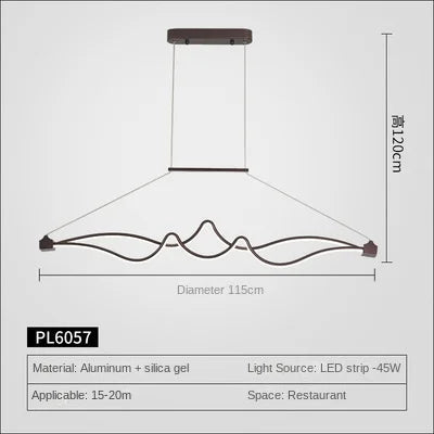 lampe simple et moderne en aluminium pour éclairage intérieur