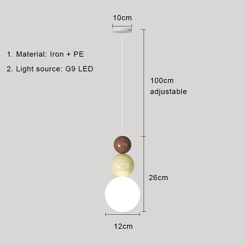 lampe led suspendue design nordique moderne luminaire décoratif d'intérieur