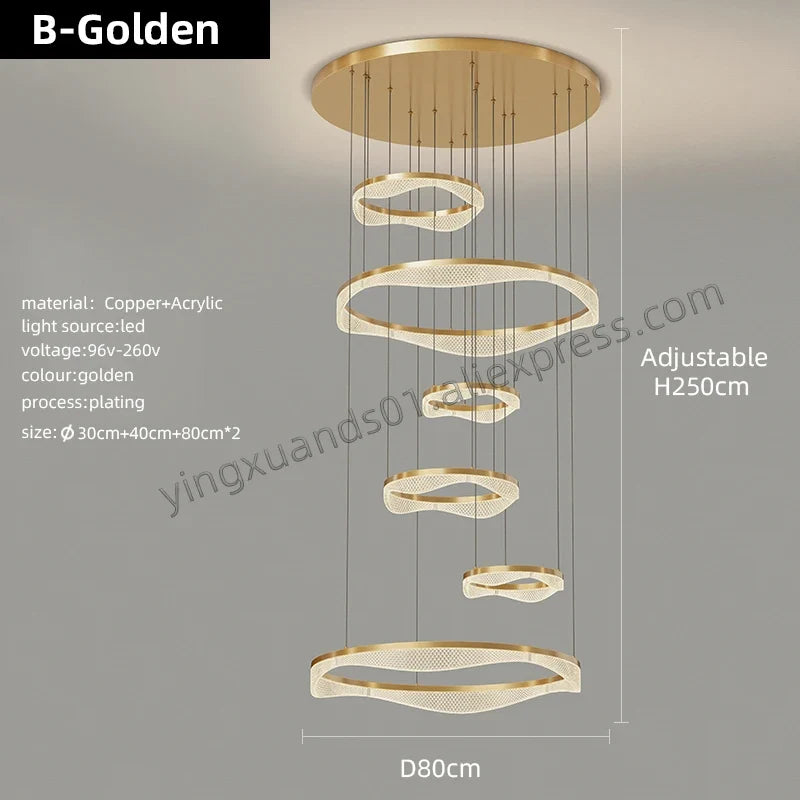 suspension led moderne style nordique pour intérieur élégant