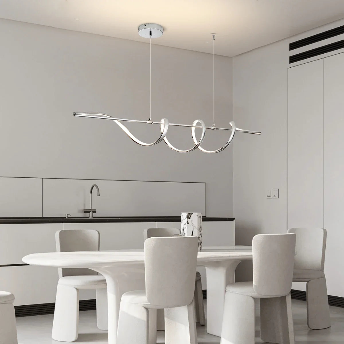 suspension à led moderne design à monter soi-même pour décoration intérieure