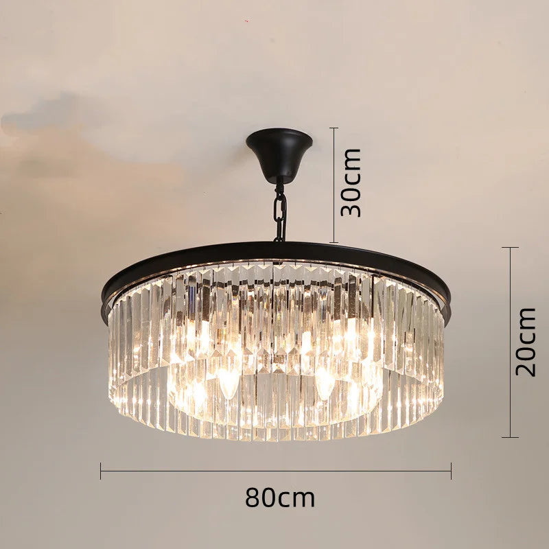 lustre en cristal moderne design pour éclairage élégant
