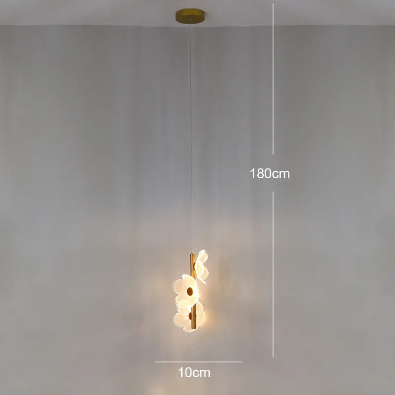 lampe de chevet moderne en forme de fleur créative