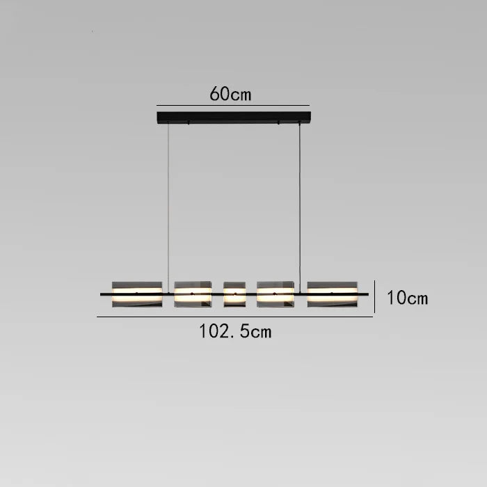 lustre minimaliste italien en cuivre et verre moderne
