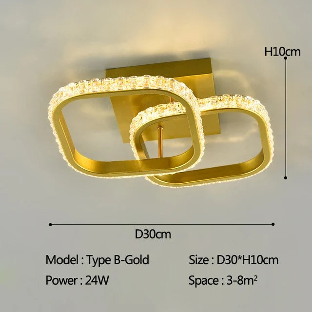 lustre led moderne pour allée couloir et intérieur