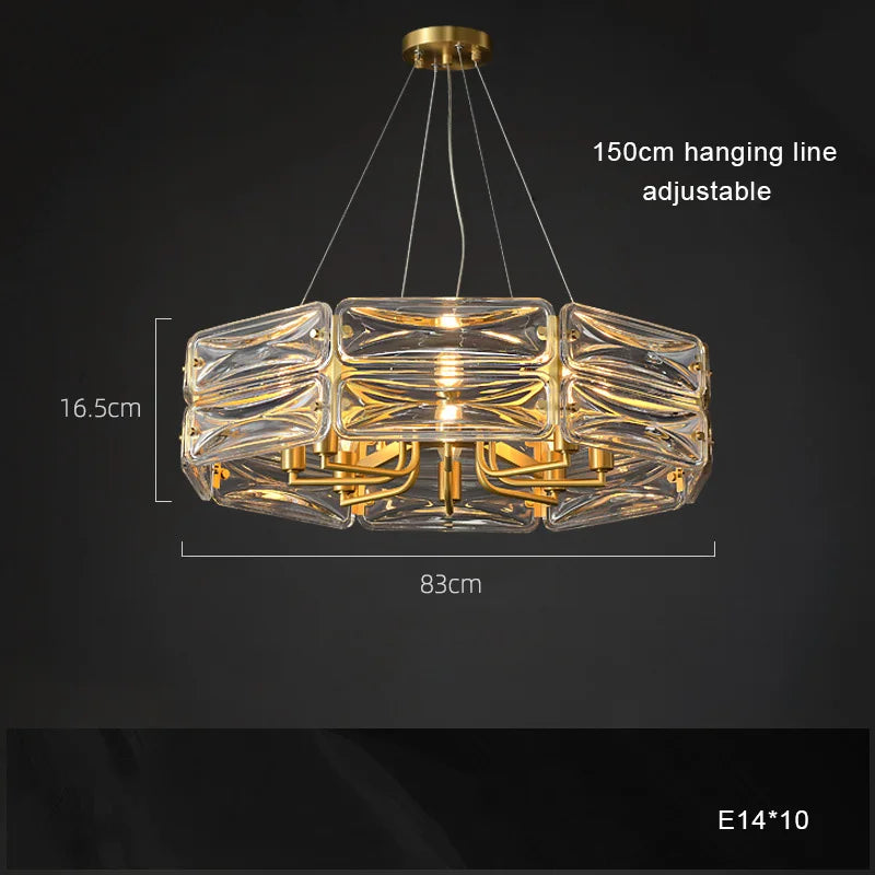 lustre nordique en cuivre led monté en surface moderne et luxueux