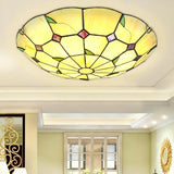 lustre tiffany méditerranéen bohème vitrail pour décoration intérieure