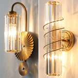 applique murale led post-moderne de luxe en cristal simple
