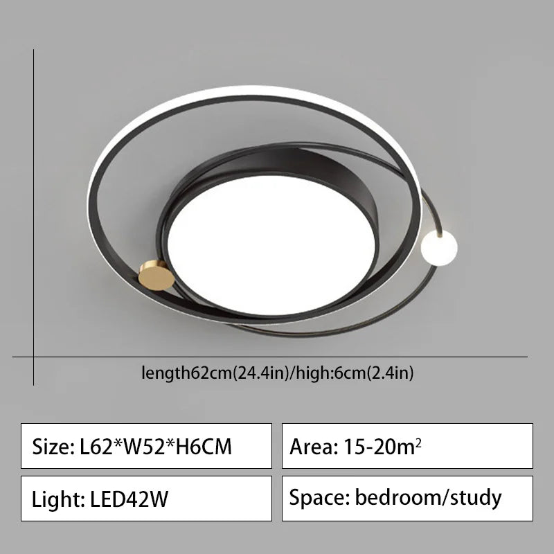 lustre led moderne à intensité variable pour intérieur