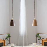 loft bois led suspension abat-jour moderne décoration maison éclairage