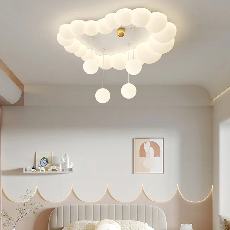 plafonnier nuage moderne pour chambre d'enfant et salon
