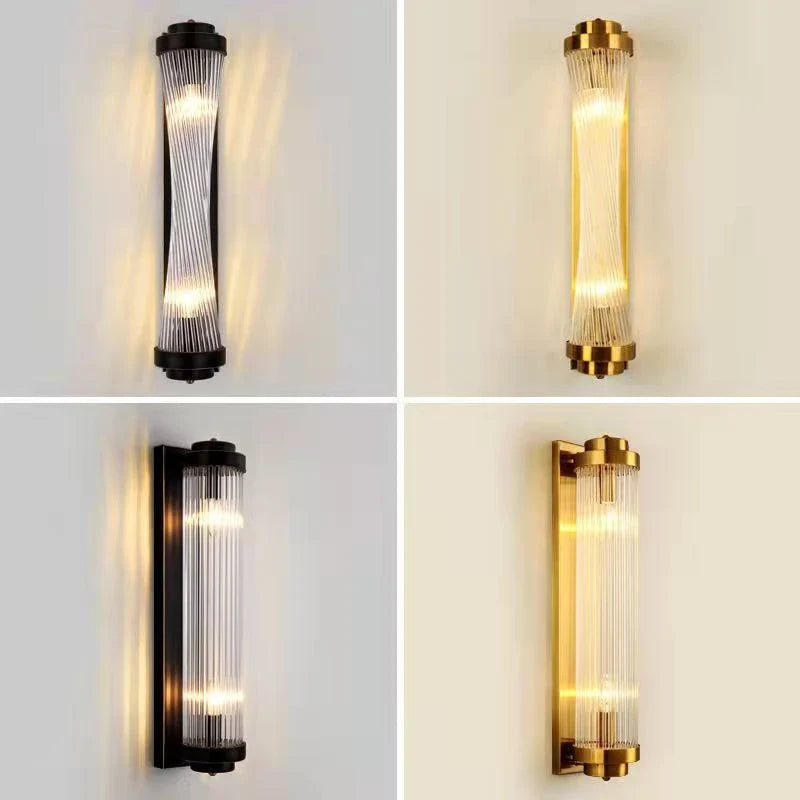 applique murale en cristal postmoderne avec lumières led