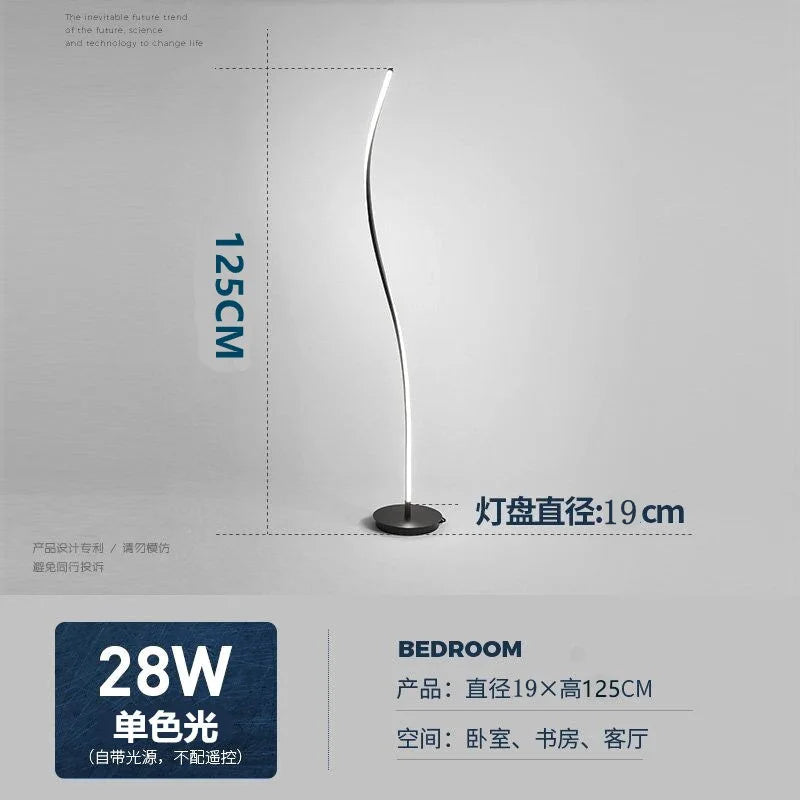 lampadaires led silice gel salon étude