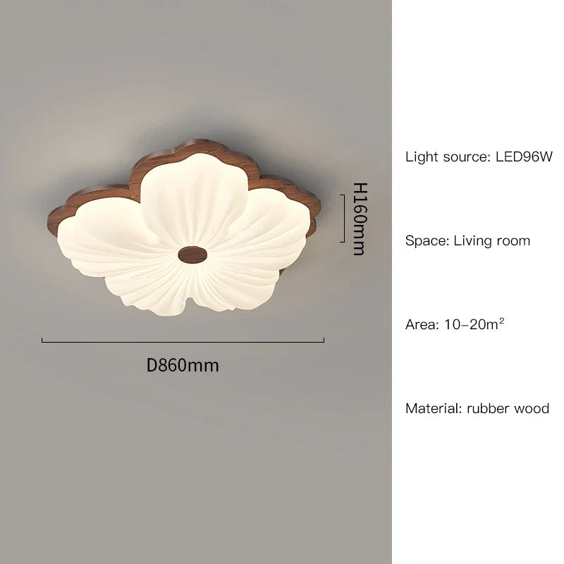 plafonnier moderne en bois pour décoration intérieure élégante