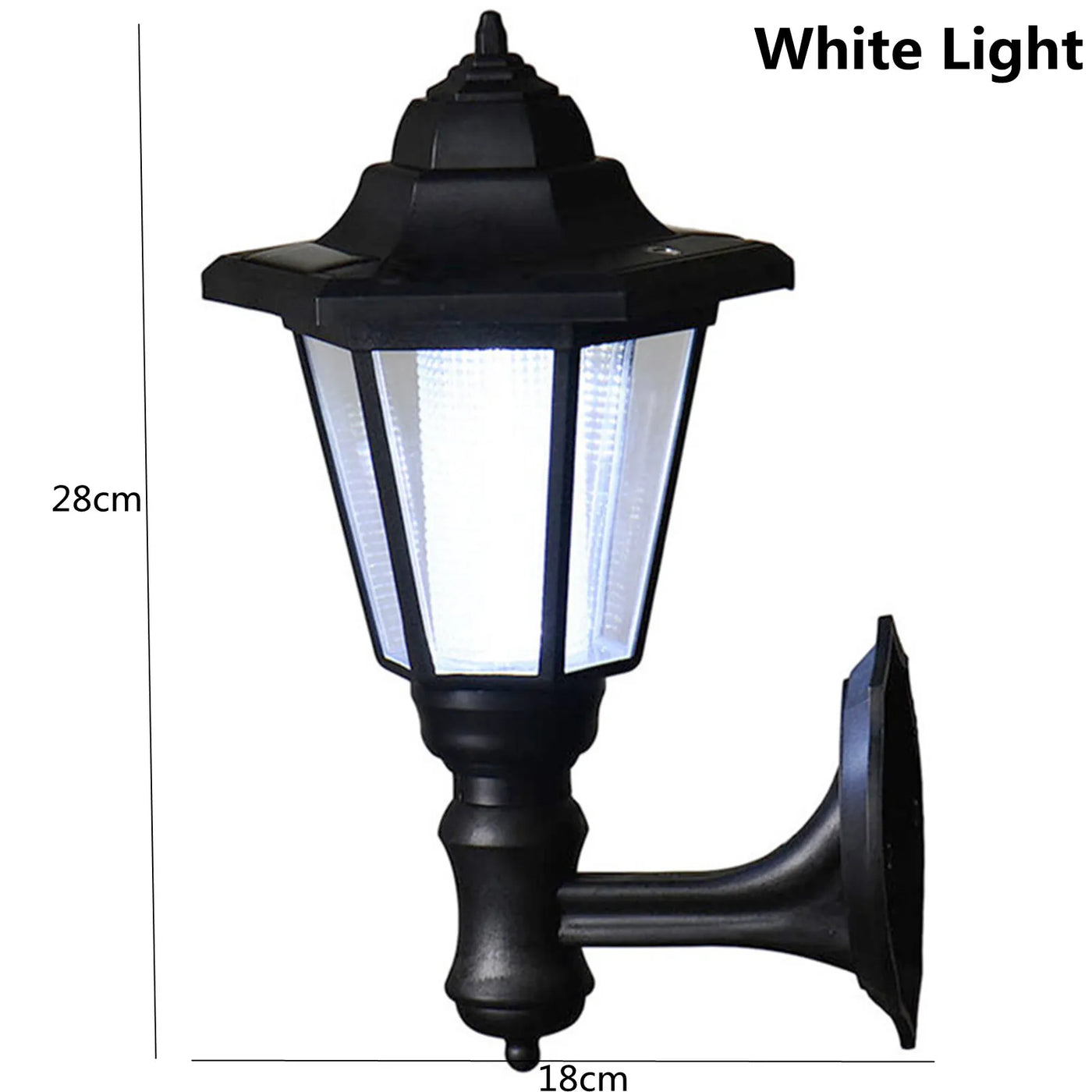 LED à alimentation solaire lumière de clôture carrée blanc chaud lampe éclairage extérieur pilier étanche IP65 lampe solaire extérieure pour jardin