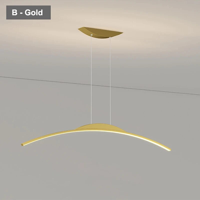 lustre suspension nordique ligne longue cuisine bar île éclairage