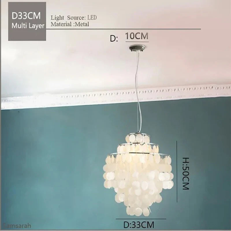 suspension en métal doré pour intérieur élégant
