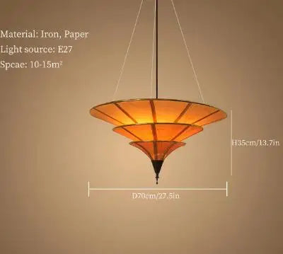 lustre bouddhiste asiatique pour décoration d'intérieur élégant