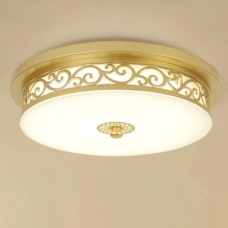 plafonniers led circulaires style rétro américain décoration moderne